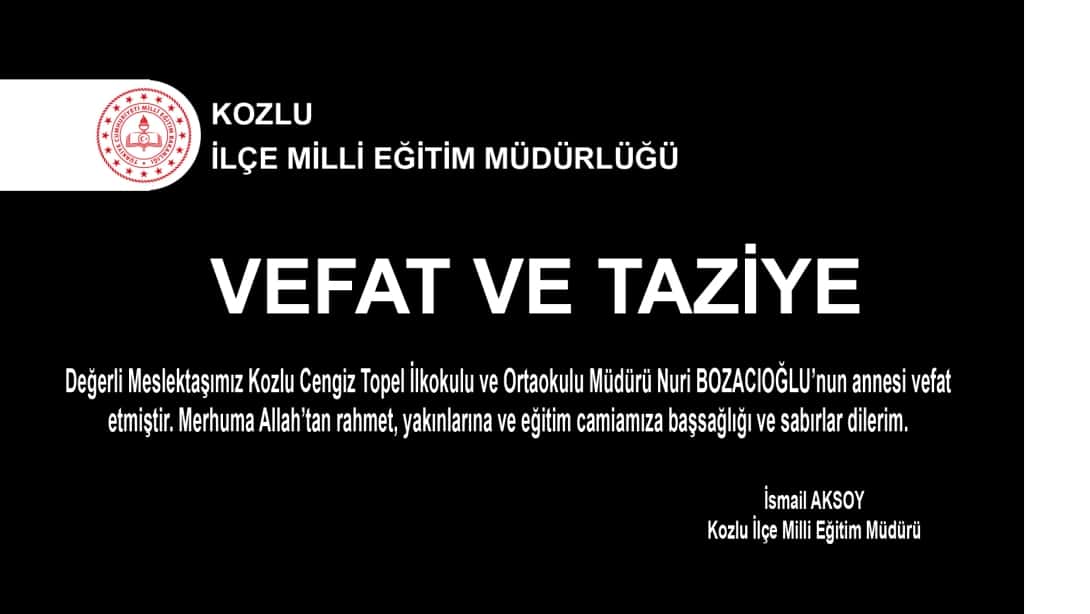 VEFAT VE TAZİYE